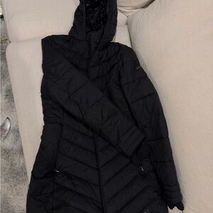 Spyder Women's Black Hooded Puffer Jacket